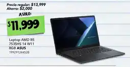 City Club asus laptop amd r5 7535hs 14 w11 8gb oferta