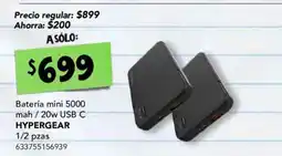 City Club hypergear batería mini 5000 mah / 20w usb c oferta