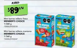 City Club Member's Choice Mini barras relleno fresa oferta