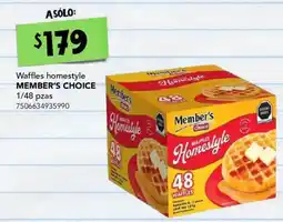 City Club Member's Choice Waffles Homestyle oferta