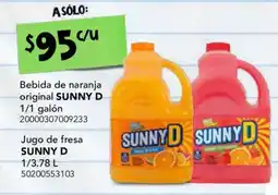 City Club Sunny D Bebida de naranja original Sunny D Jugo de fresa Sunny D oferta