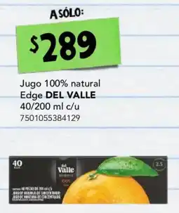 City Club Del valle jugo 100% natural edge oferta