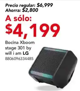 City Club LG Bocina Xboom stage 301 by will i am oferta
