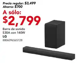 City Club lg barra de sonido s30a oferta