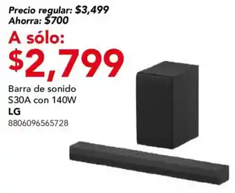 City Club lg barra de sonido s30a oferta