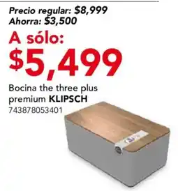 City Club klipsch bocina the three plus premium oferta