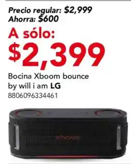 City Club will i am LG Bocina Xboom bounce oferta