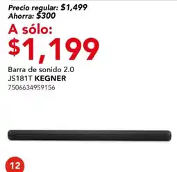 City Club kegner barra de sonido 2.0 oferta