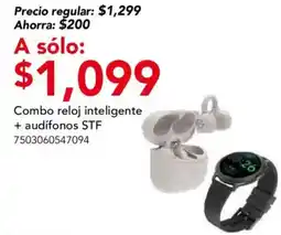 City Club Combo reloj inteligente + audífonos STF oferta