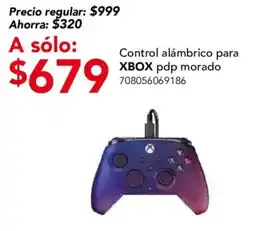City Club pdp Control alámbrico para XBOX oferta