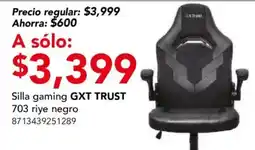 City Club Gxt trust silla gaming 703 riye negro oferta