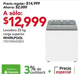 City Club Whirlpool lavadora 22 kg carga superior oferta