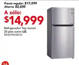 City Club LG Refrigerador Top mount oferta