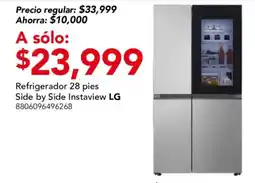 City Club LG Refrigerador 28 pies Side by Side Instaview oferta