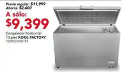 City Club Kool Factory congelador horizontal oferta