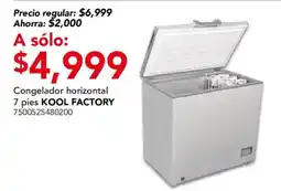 City Club Kool Factory Congelador horizontal oferta
