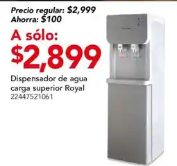 City Club Royal dispensador de agua carga superior oferta