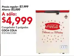 City Club Coca Cola Congelador 5 pulgadas oferta