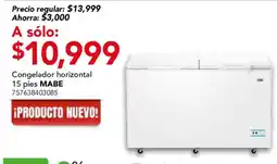 City Club Mabe congelador horizontal oferta