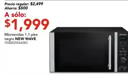City Club new wave microondas 1.1 pies negro oferta