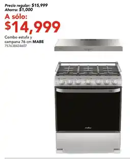 City Club Mabe estufa y campana oferta