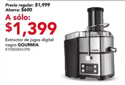 City Club gourmia extractor de jugos digital negro oferta