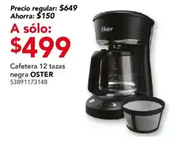 City Club Oster cafetera 12 tazas negra oferta
