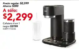 City Club Oster cafetera 4 en 1 negra oferta
