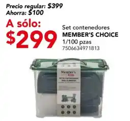 City Club Member's Choice Set contenedores oferta