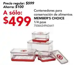 City Club Member's Choice Contenedores para conservación de alimentos oferta