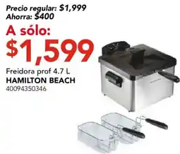 City Club Hamilton Beach Freidora prof 4.7 L oferta