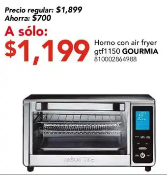 City Club Gourmia horno con air fryer oferta