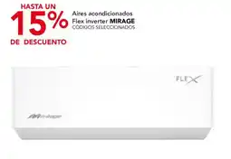 City Club mirage Aires acondicionados Flex inverter MIRAGE oferta