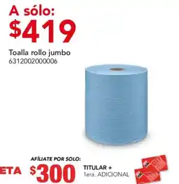 City Club Toalla rollo jumbo oferta