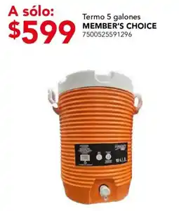 City Club Member's Choice Termo 5 galones oferta
