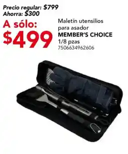 City Club Member's Choice Maletín utensilios para asador oferta