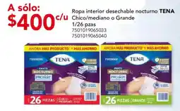 City Club Tena ropa interior desechable nocturno oferta