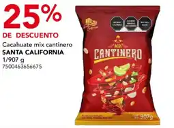 City Club Santa California Cacahuate mix cantinero oferta