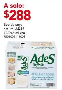City Club Ades soymilk oferta