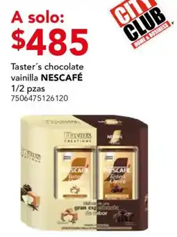 City Club Nescafe Taster's chocolate vainilla oferta