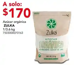 City Club Zulka azúcar orgánica oferta