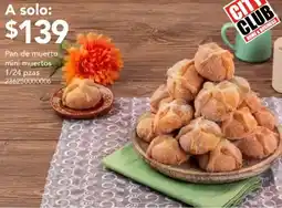 City Club Pan de muerto mini muertos oferta