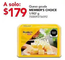 City Club Member's Choice Queso Gouda oferta