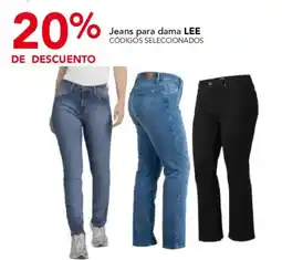 City Club Lee jeans para dama oferta