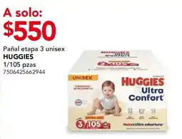 City Club Huggies pañal etapa 3 unisex oferta