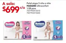 City Club Huggies ultraconfort pañal etapa 5 niña o niño oferta