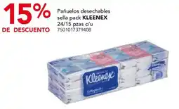 City Club Kleenex pañuelos desechables sella pack oferta