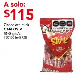 City Club Carlos V Chocolate stick oferta