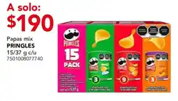 City Club Pringles papas mix oferta