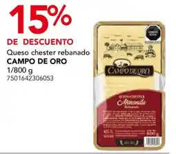 City Club Campo de Oro Queso Chester rebanado oferta